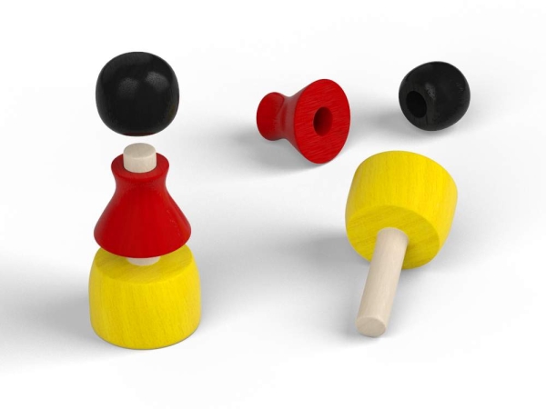 3-teilige Pöppel
