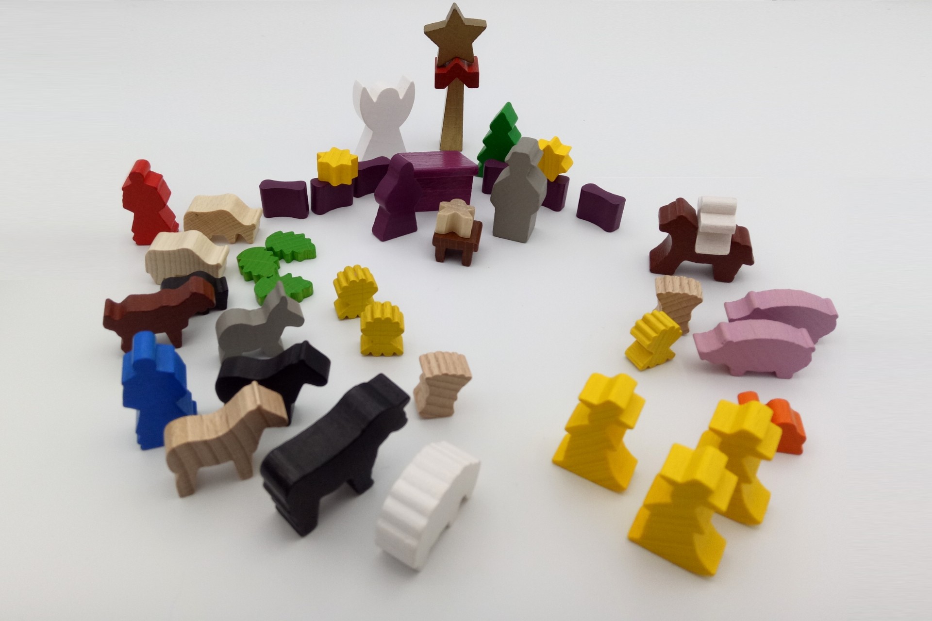 Adventskalender mit Spielmaterial Krippe