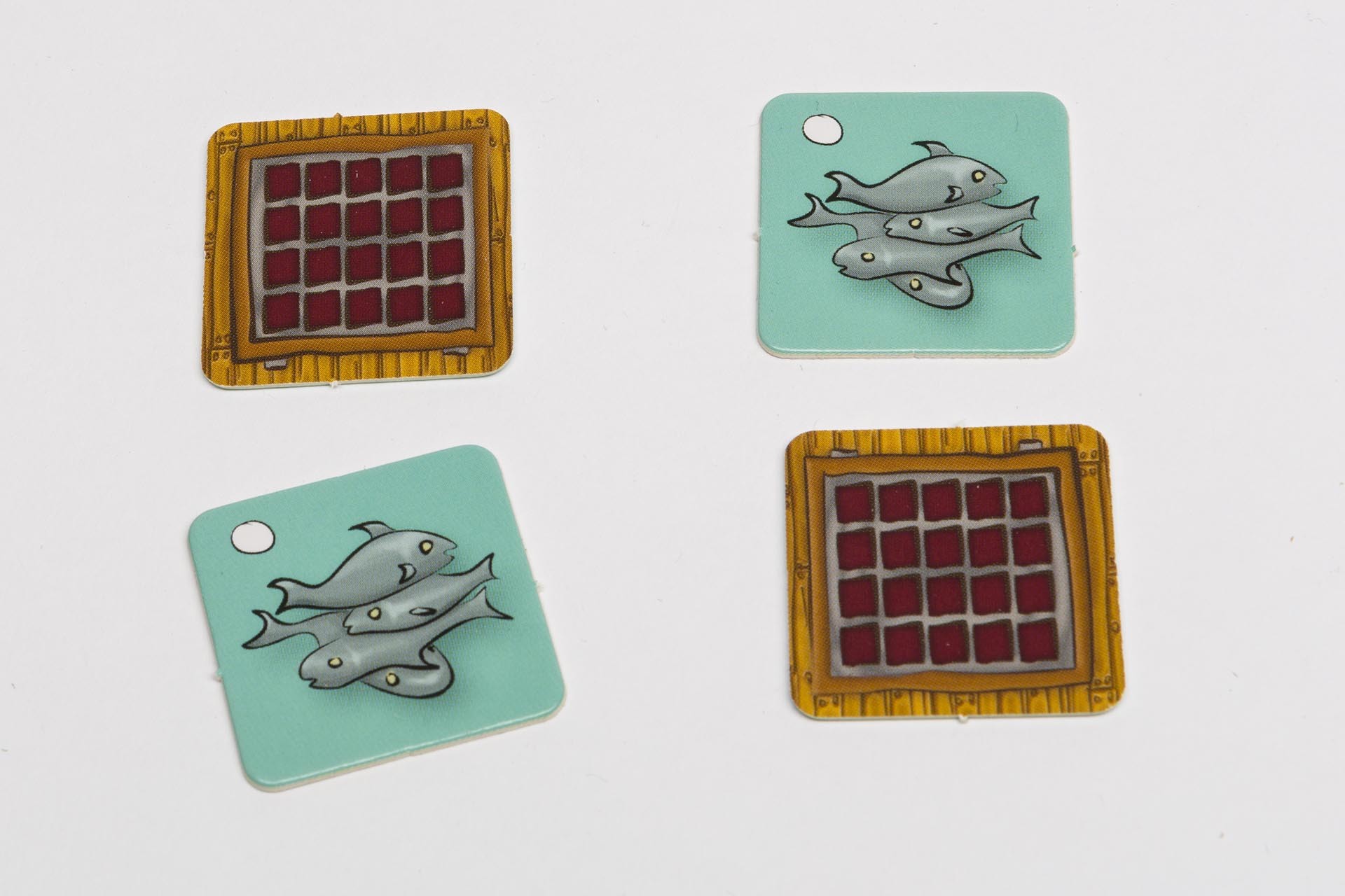 Quadrat 30x30 mm - Fische 