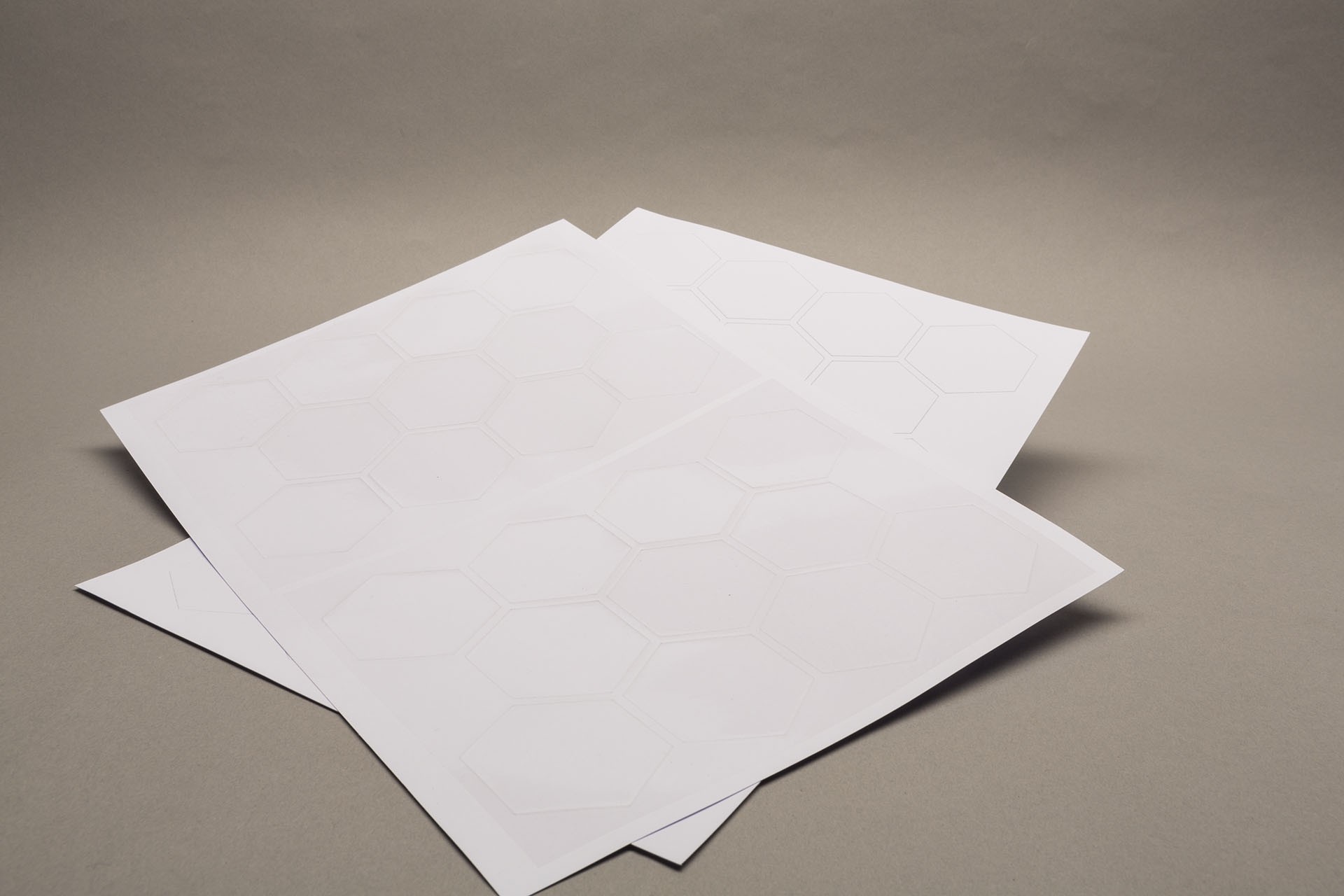 Aufkleber auf Trägerpapier - Hexagone 45mm - Siedler