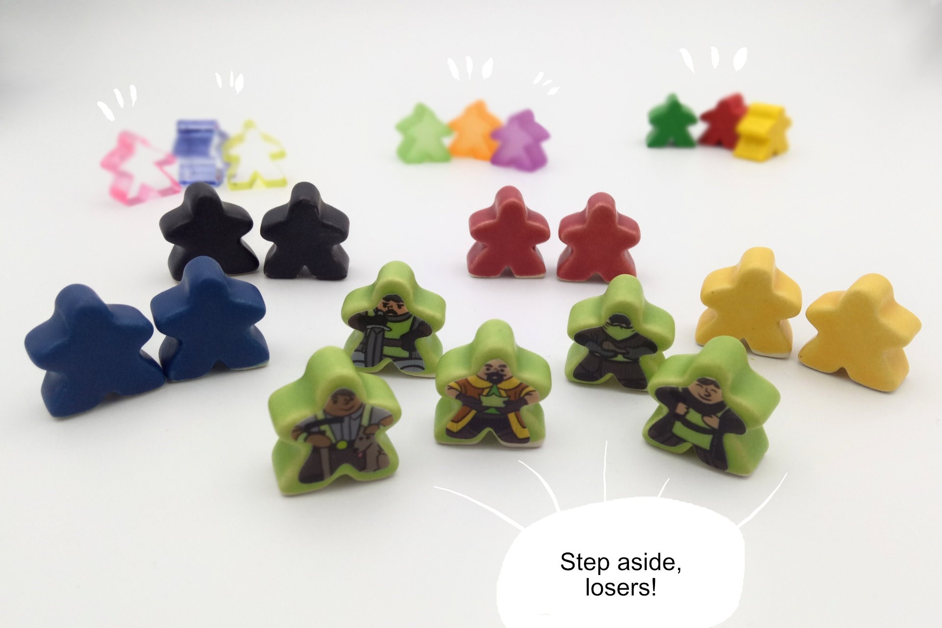 Carcassonne Figuren aus Keramik