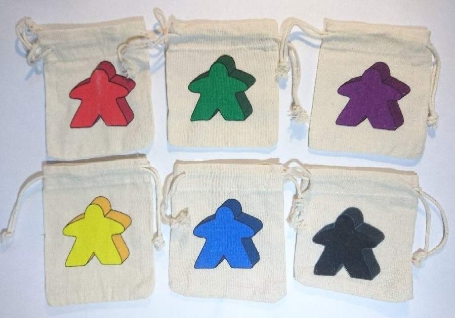Carcassonne Stoffbeutel für Meeple
