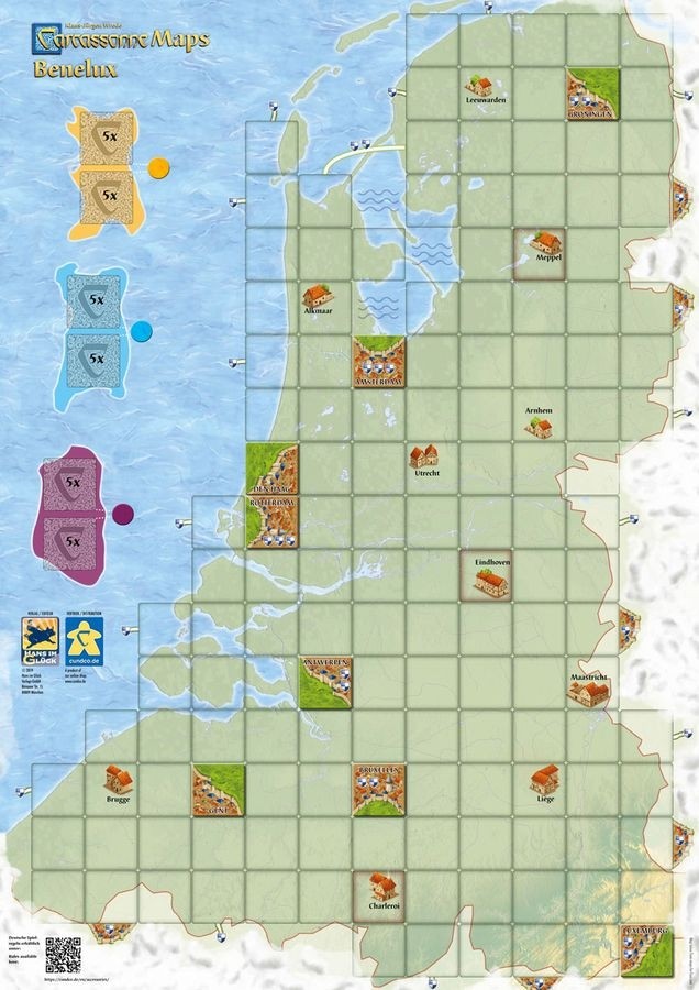 Carcassonne Maps - Benelux (DEU/ENG)