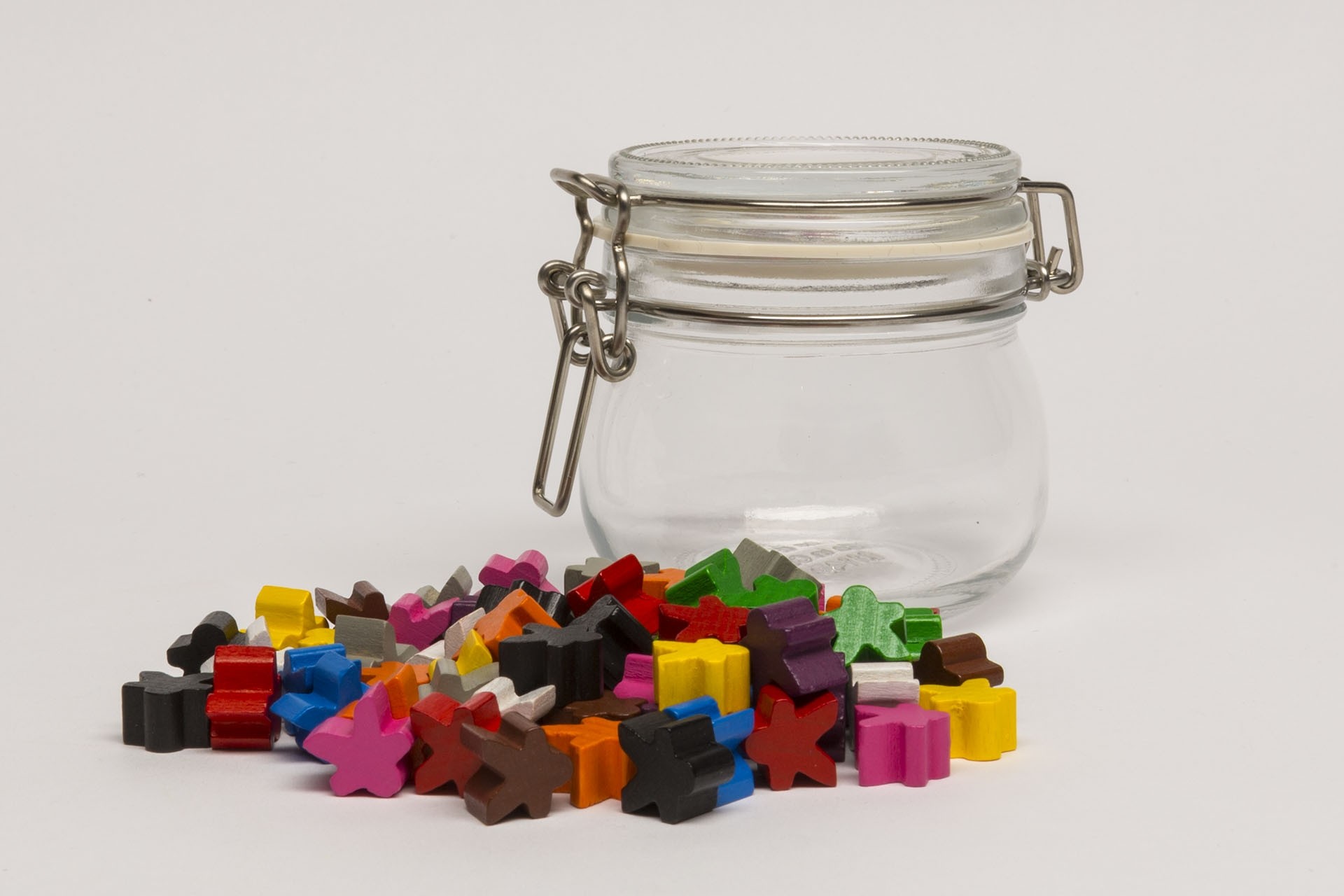 Bonbonglas - mit kleinen Meeples