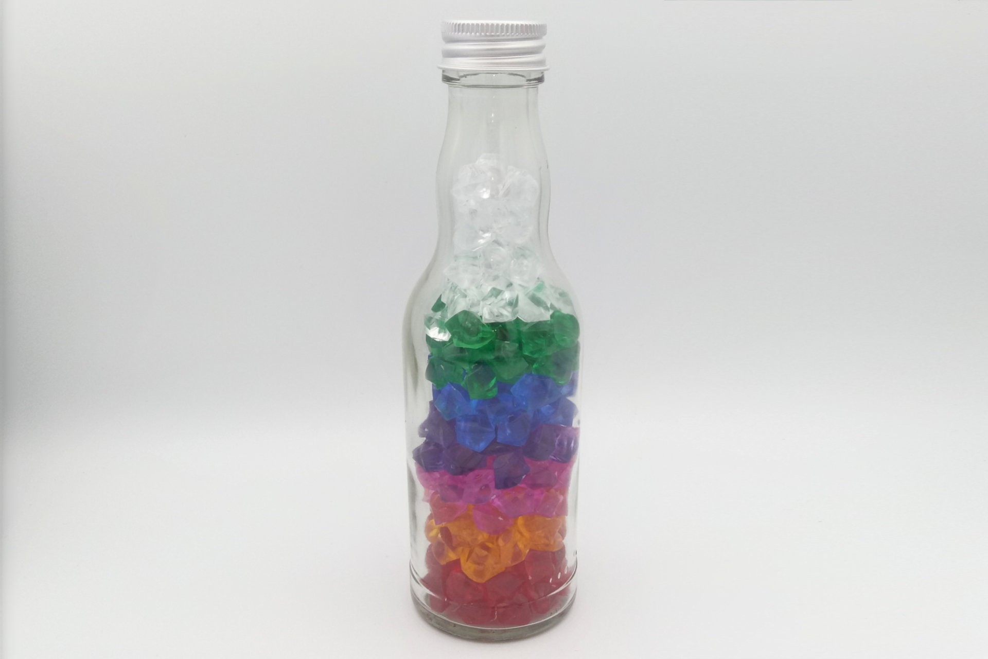 Flasche - mit Spielfiguren