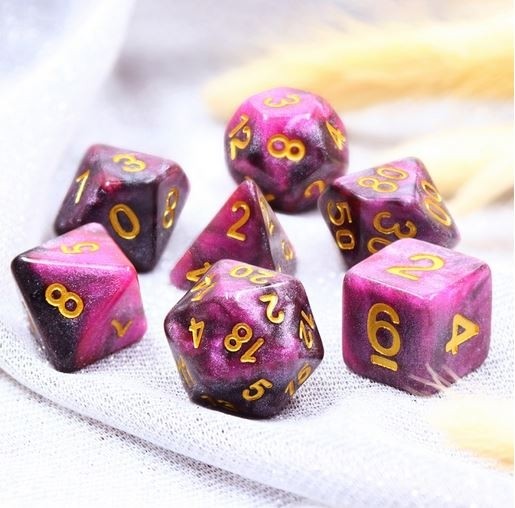 Scorpio Galaxy dice set