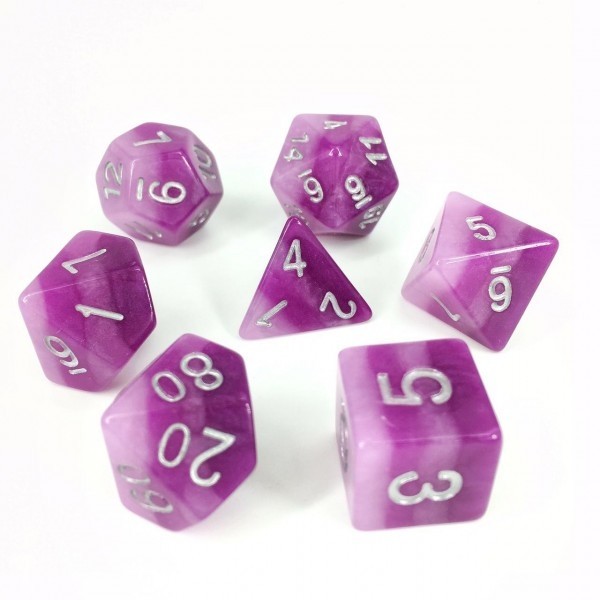 Purple Gradients dice set