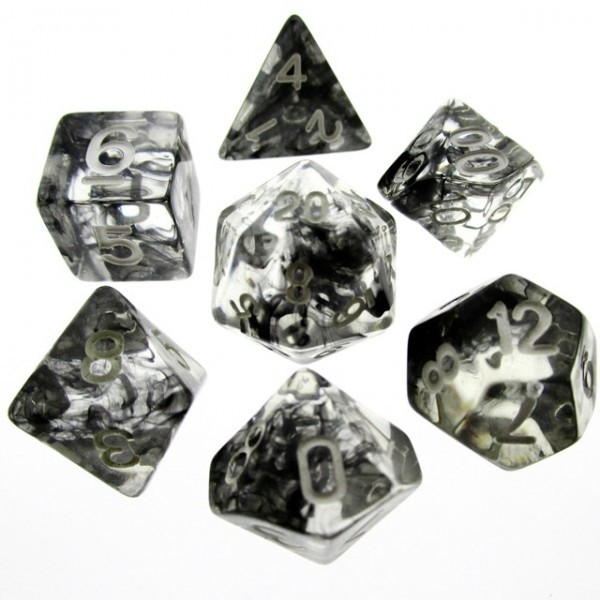 Nebula Black dice set
