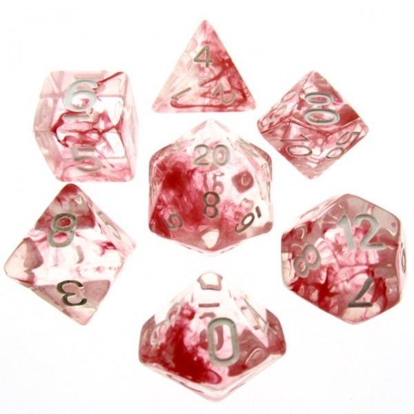 Nebula Red dice set