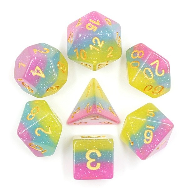 Pastel dice set