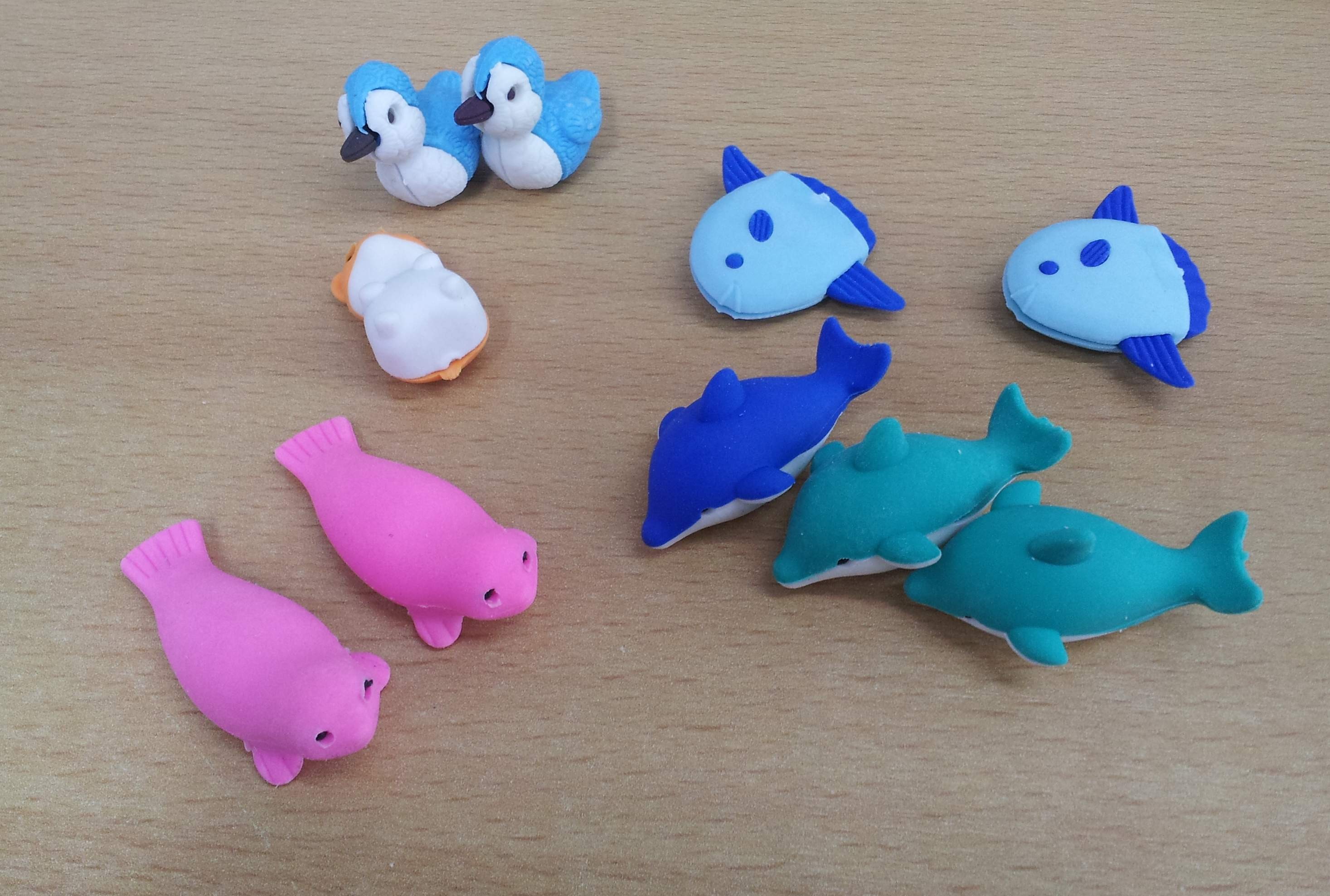 Puzzle Radierer Delphin