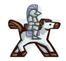 Ritter auf Pferd