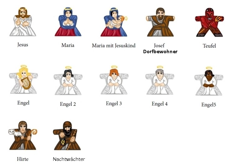 Aufkleber für Meeples