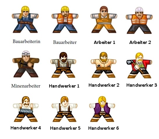 Aufkleber für Meeples