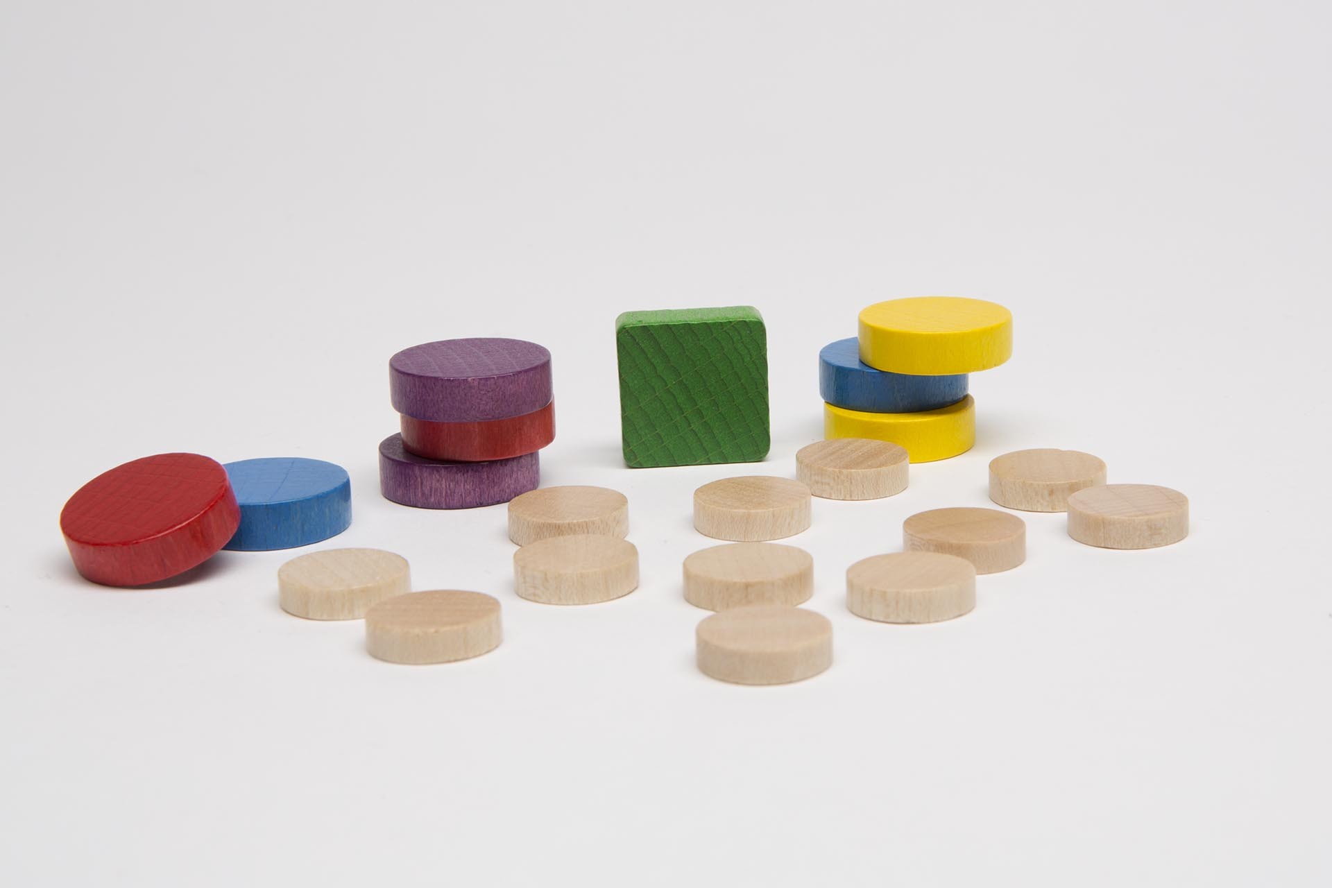 Spielmaterialset Scheiben bunt