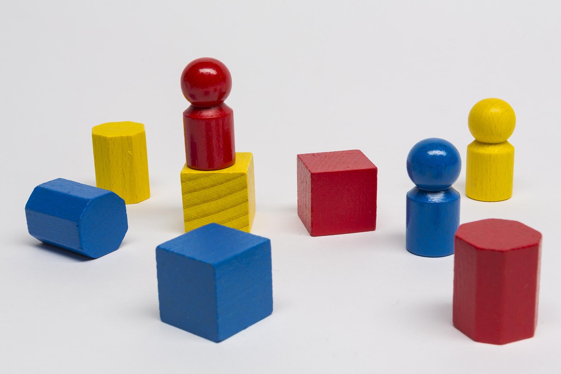 Set Spielfiguren aus Holz