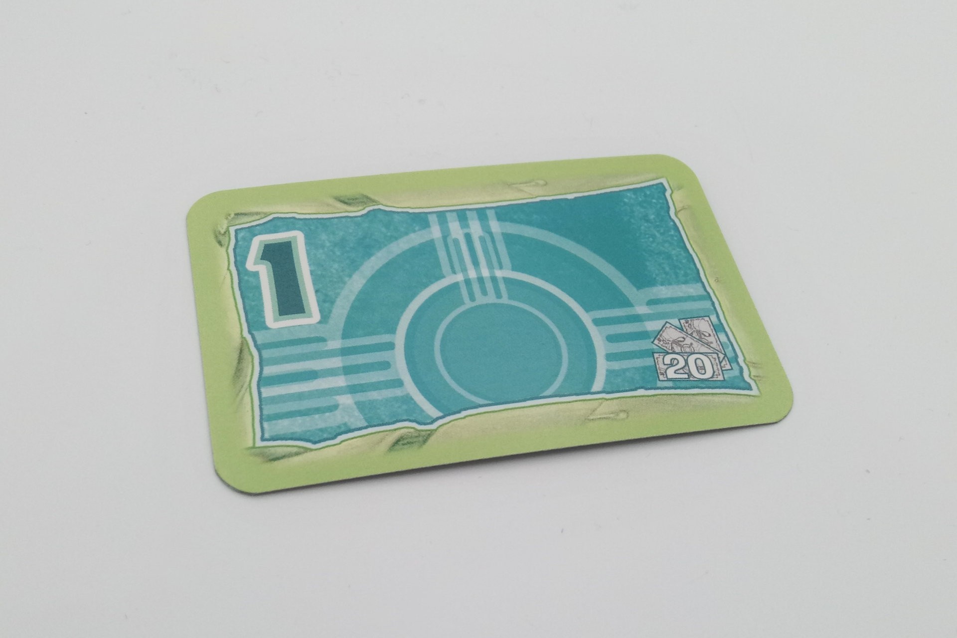 Spielgeldkarte blau