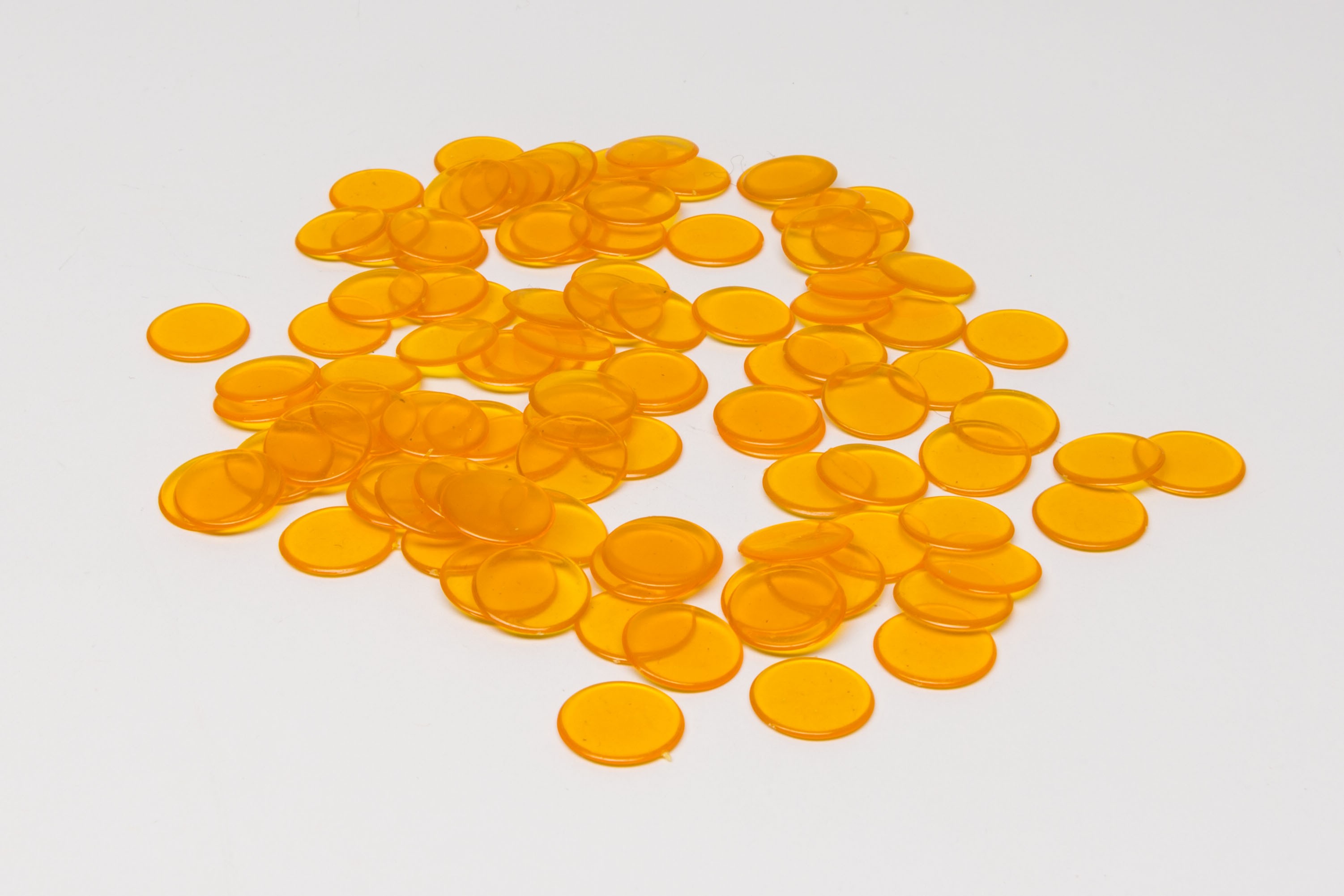 Plastikchips transparent