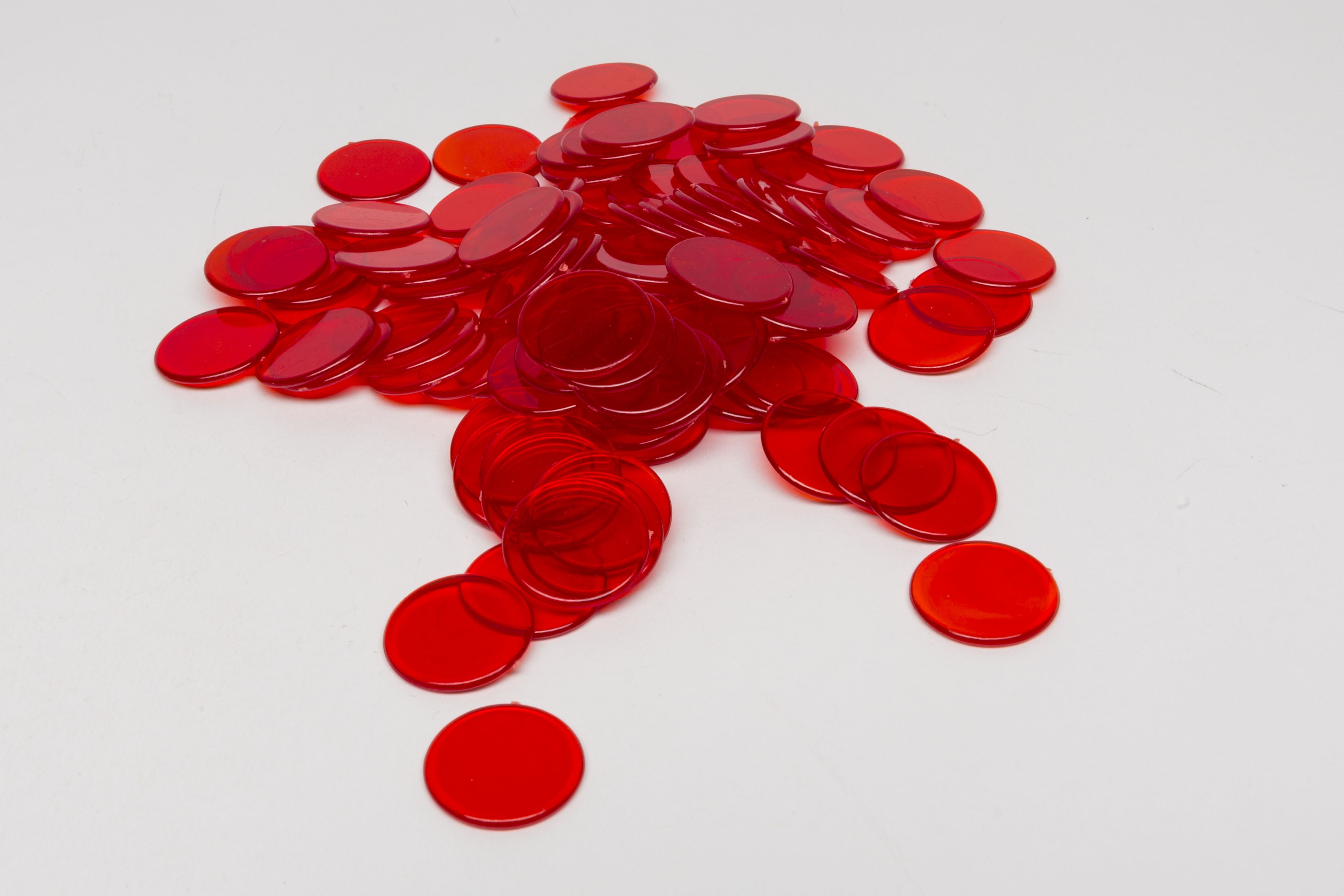 Plastikchips transparent