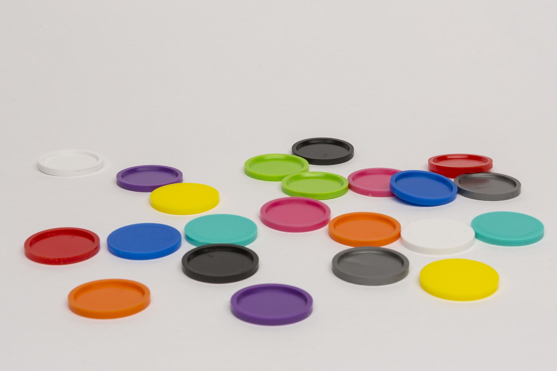 Spielchips 23mm (25 gr.) mit Vertiefung