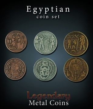 Set Metallmünzen groß Ägypten