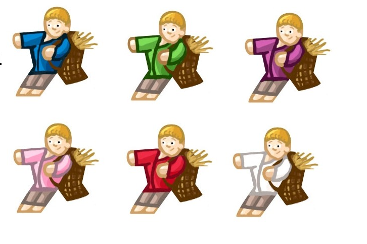 Sohn 1 Aufkleber für Meeples - speziell für Agricola