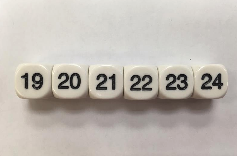 Rechenwürfel Typ Zahlen 19-24