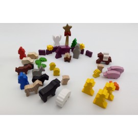Adventskalender mit Spielmaterial Krippe