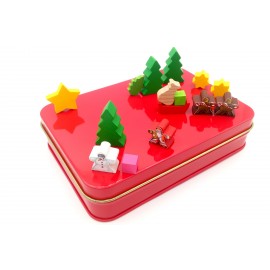 Weihnachts-Diarama mit Weihnachtsmann