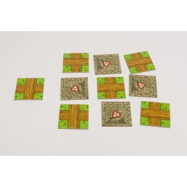 Quadrat 40x40 mm mit Aufdruck