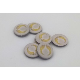 Siegpunkt goldener Lorbeer 15mm