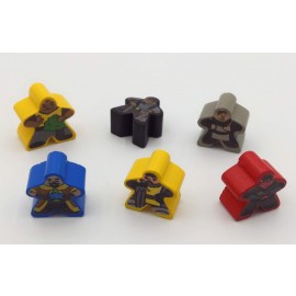 Aufkleber für Carcassonne Meeples