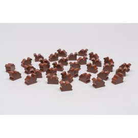Holzmaterial für Szenario "Zug der Karawanen" (CATAN Händler und Barbaren)
