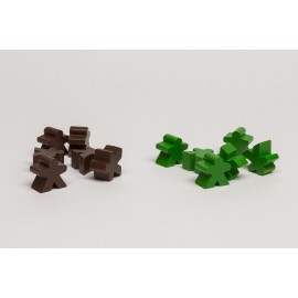 Holzmaterial für Szenario "Barbarenüberfall" (CATAN Händler und Barbaren) - 5 und 6 Spieler