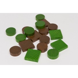 Holzteile "Städte & Ritter" 5-6 Spieler