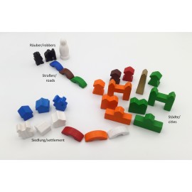 Catan - kompletter Satz für Grundversion (Alternativsteine)