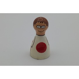 Handbemalte Pöppel - Japaner
