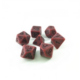 Set Antik-Würfel rot