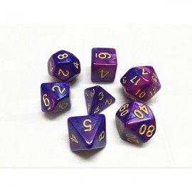 (Purple+Blue) Blend color dice set