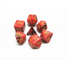Set zweifarbige Würfel rot-schwarz