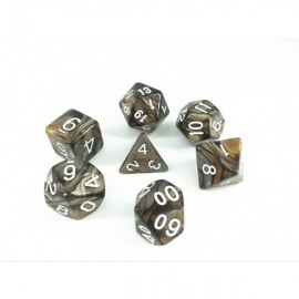 (Gold+silver) Blend color dice set