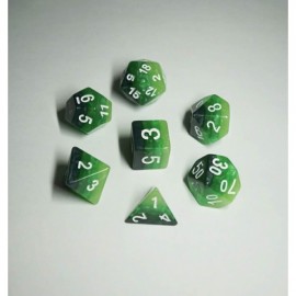 Green Gradients dice set