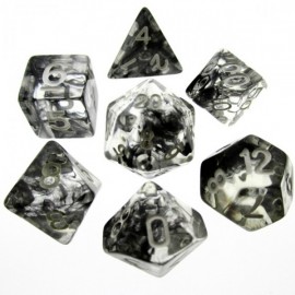 Nebula Black dice set
