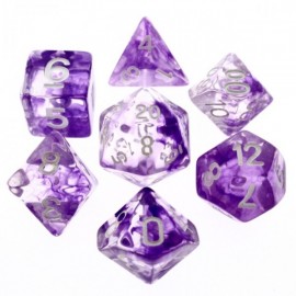 Nebula Purple dice set