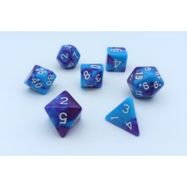 Dice set Blue-Purple