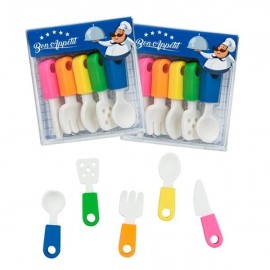Puzzle Radierer Besteckset - 5 Teile