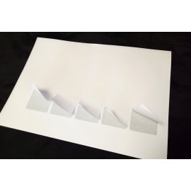Karten auf Trägerpapier zum Zusammenklappen