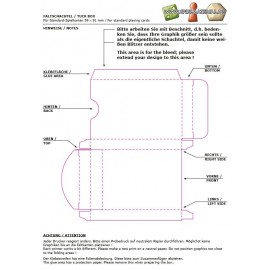 Faltschachtel auf Trägerpapier