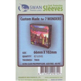Kartenhüllen (Sleeves) für Spielkartenkarten 65x100 mm 85 Stück (7 Wonders)
