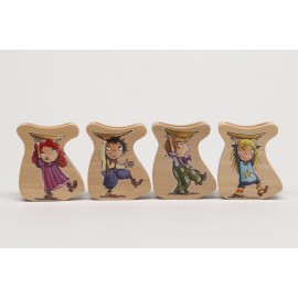 Set Spielsteine mit Magnet